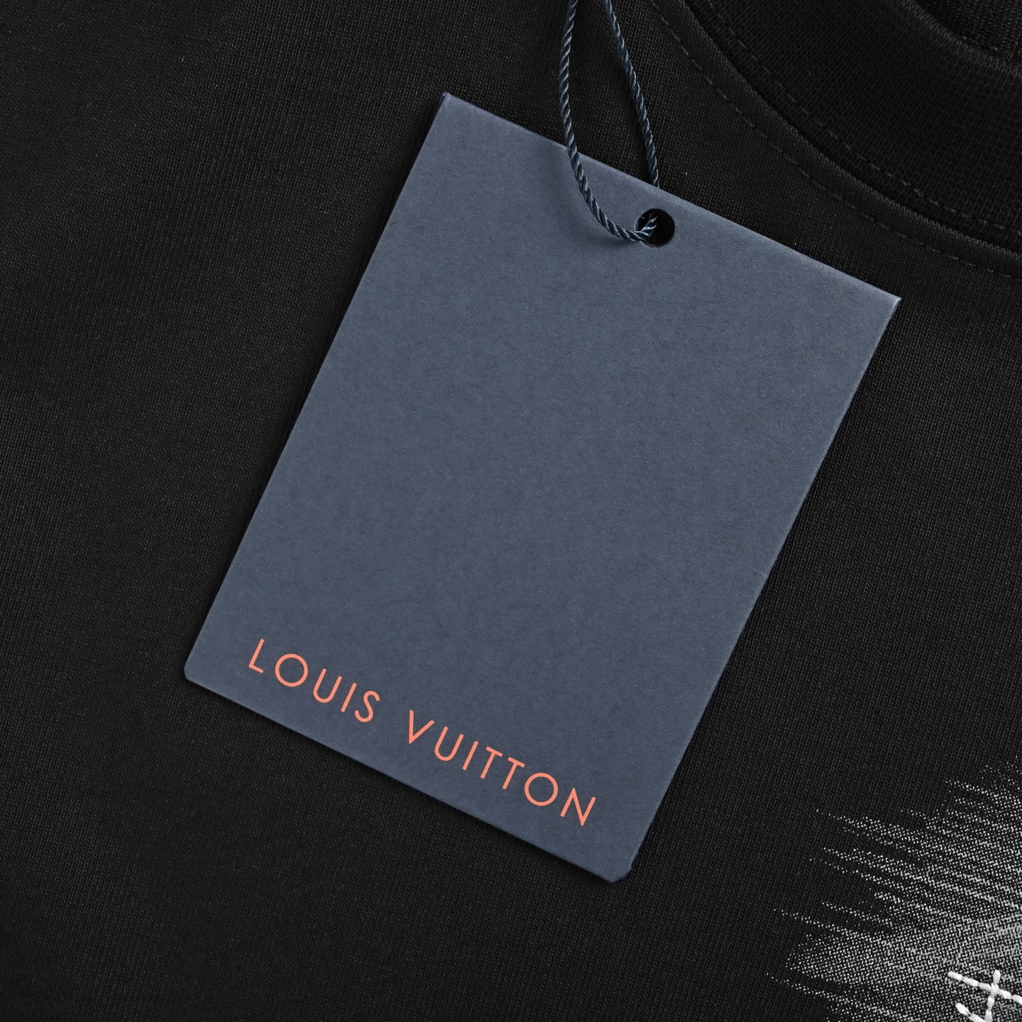 Louis Vuitton 25ss pencil hand-painted large logo old flower embroidery short sleeve