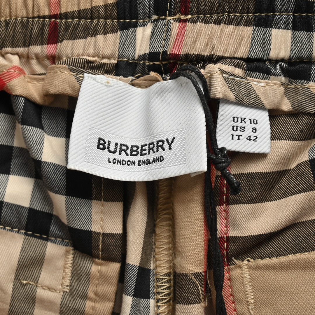 Burberry Classic Black Ribbon Check Shorts