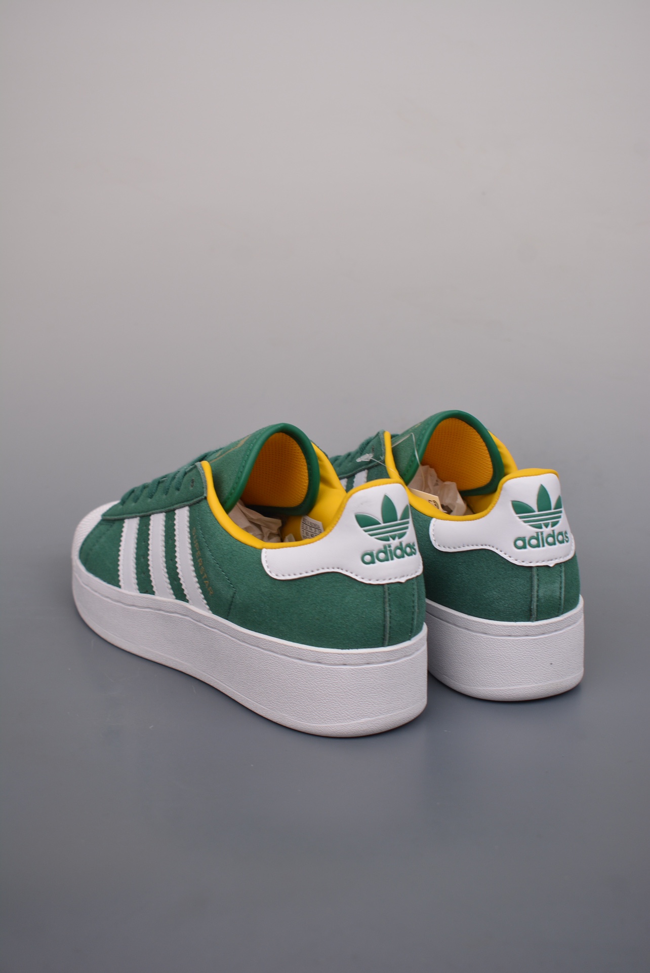 Adidas Originals Superstar XLG Green, Yellow and White ID4658
