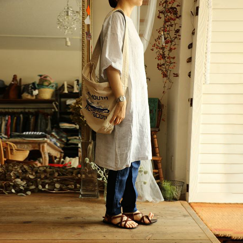 Retro Artistic Look Comfy Midi Dress