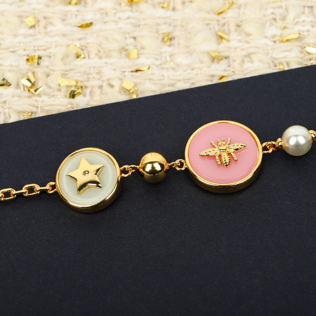 Dior Colorful Small Circle Necklace