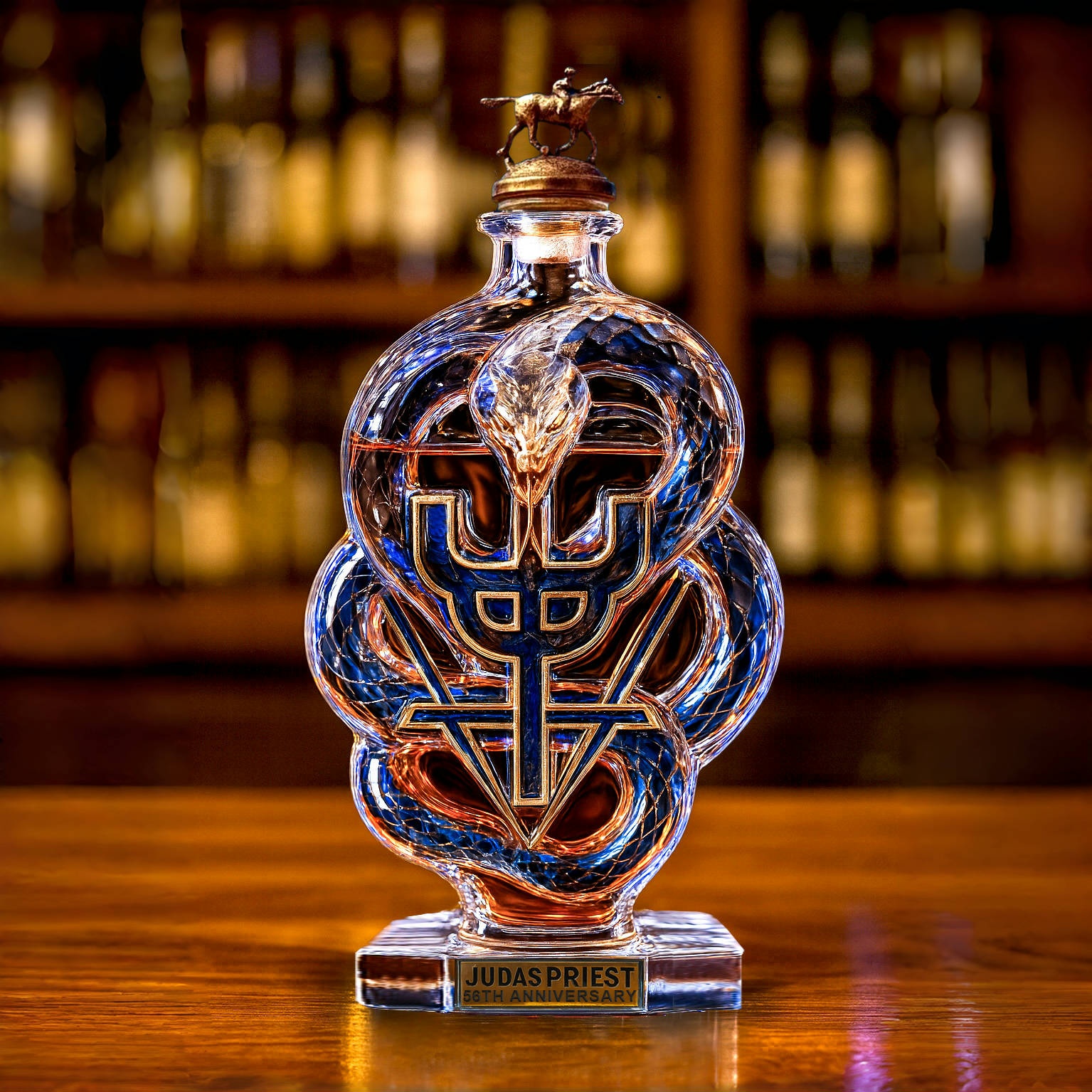 Judas Priest 56th Anniversary Whisky Bottle