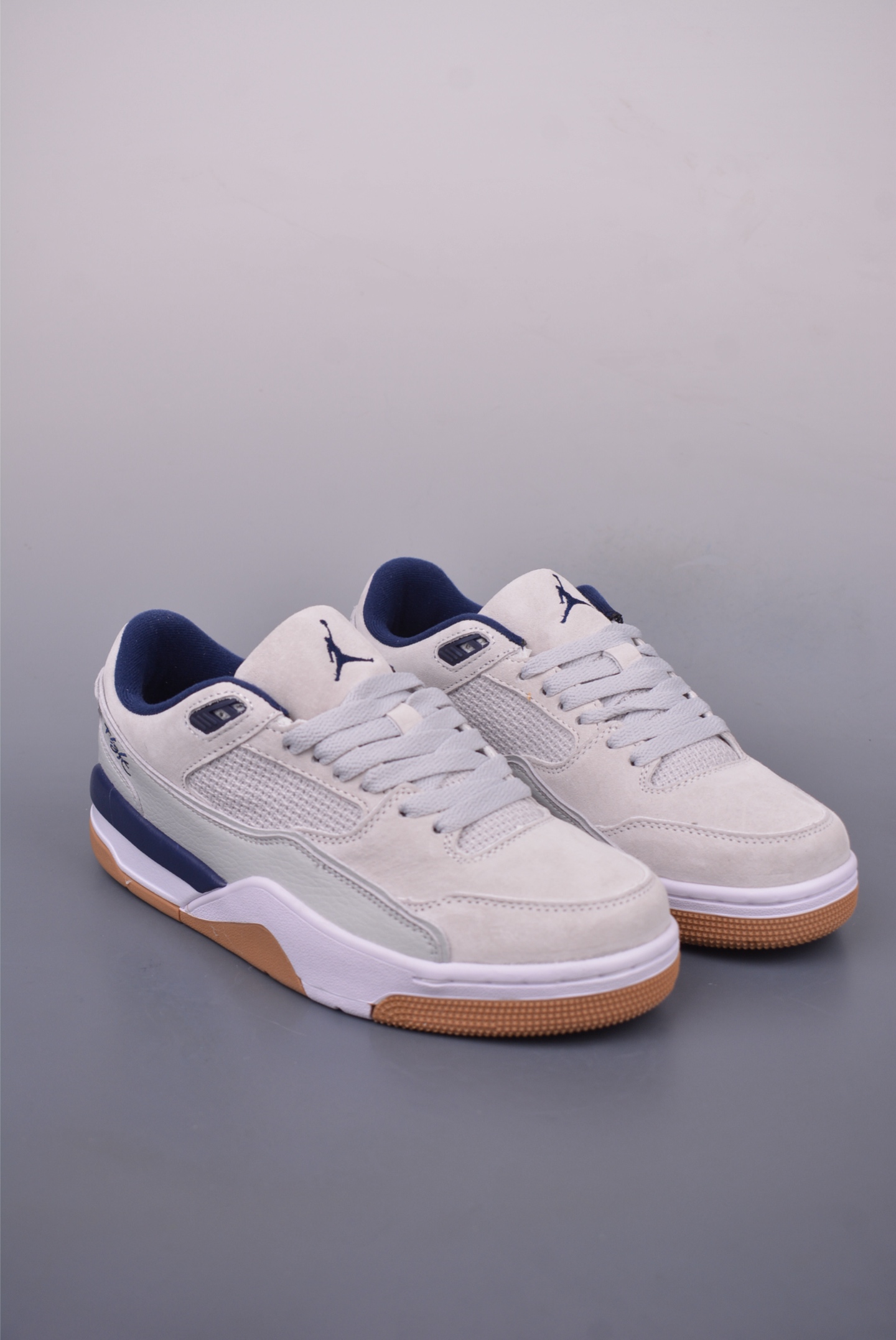 Nike Air Jordan Flight Court Sneakers Gray Blue HF3255-004