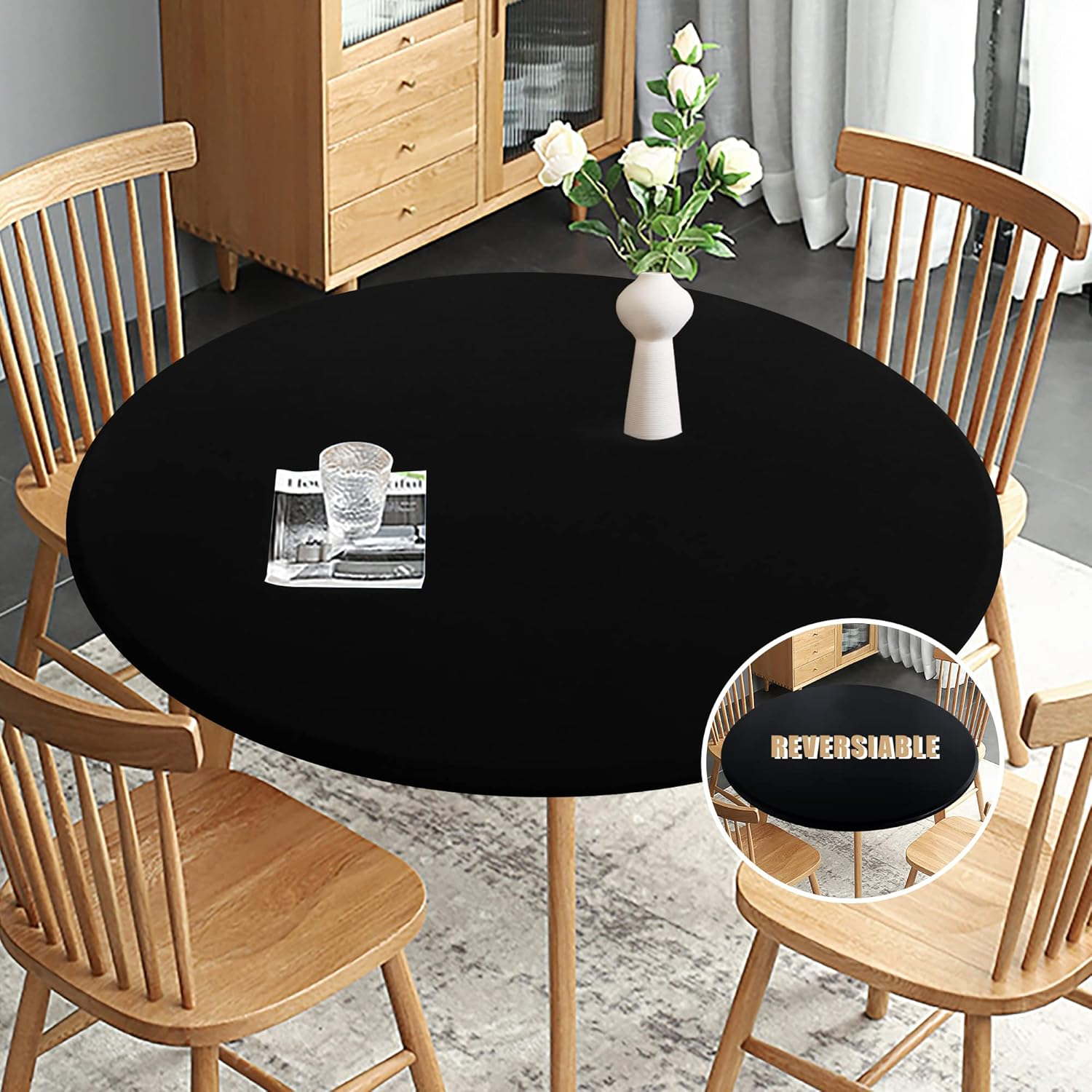 🔥On Sale 49% OFF🔥Reversible Waterproof Stain Resistant Elastic Stretch Table Cloth