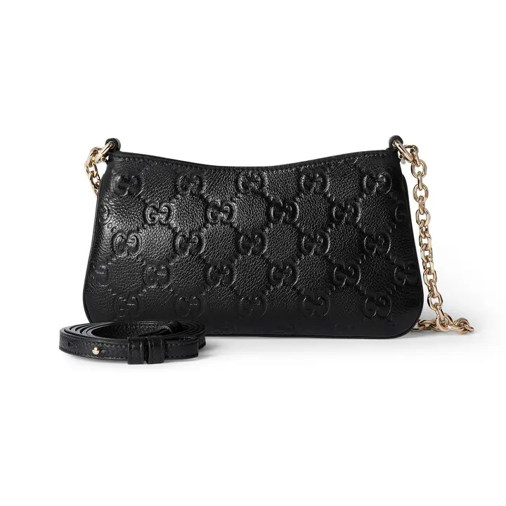 Gucci GG Emblem small shoulder bag‎815278 AAEEM 1000