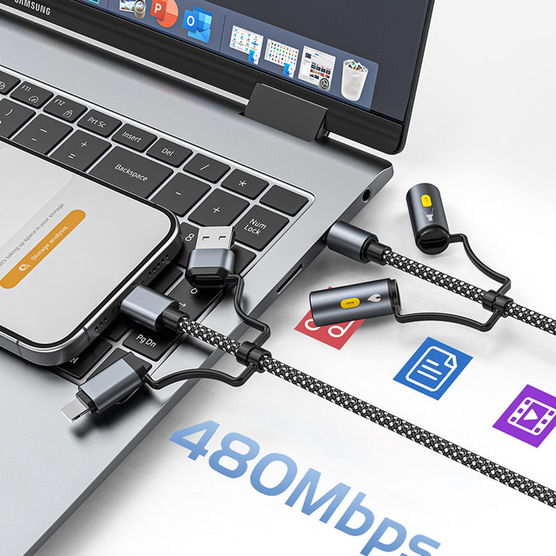 Multi-Function Braided Charging Cable