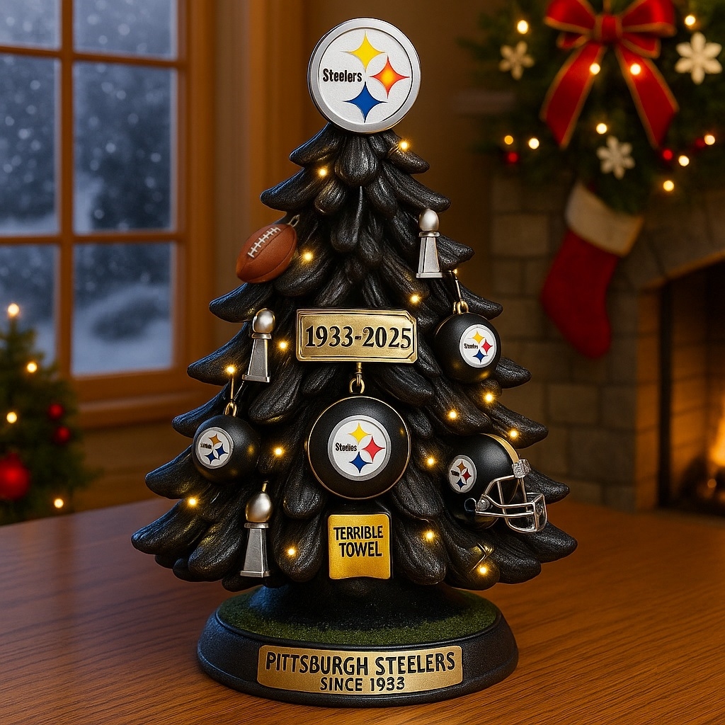 Pittsburgh Steelers Christmas Tree