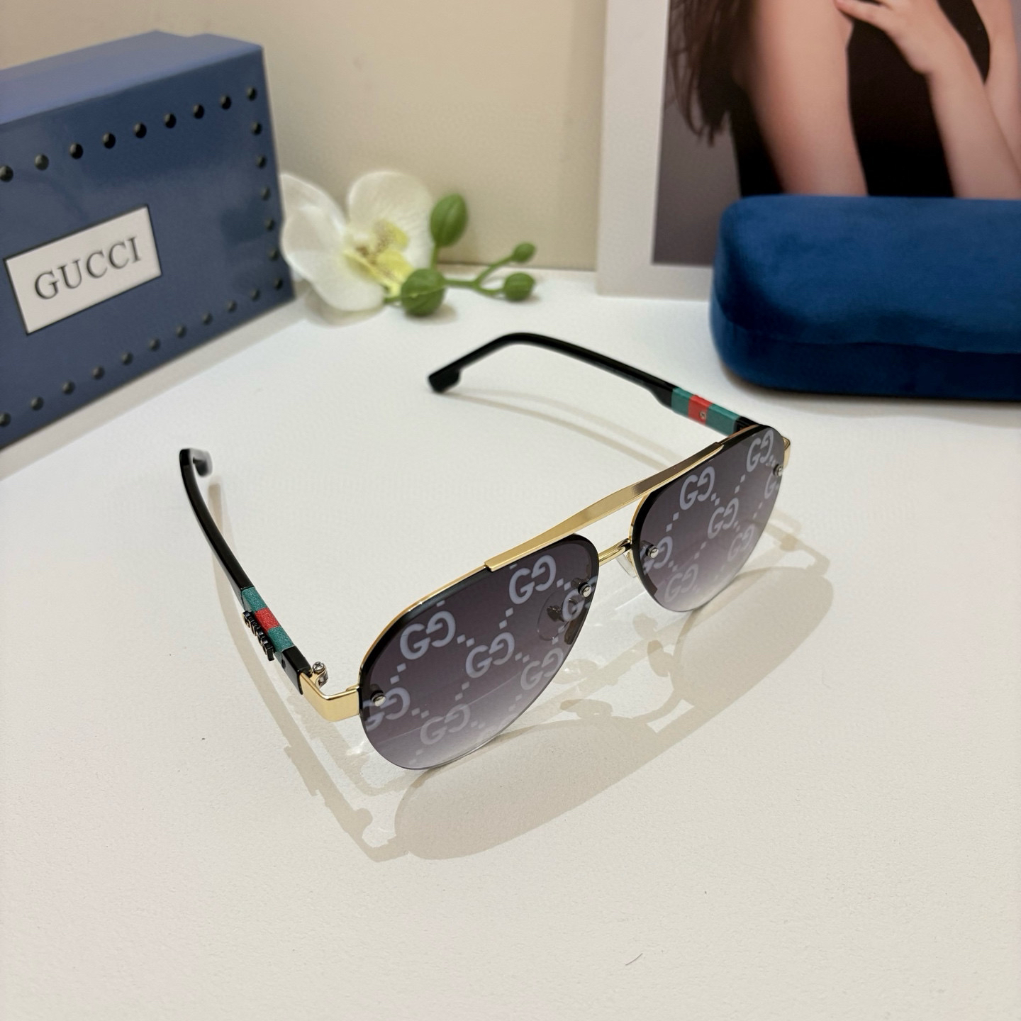 Gucci rimless sunglasses