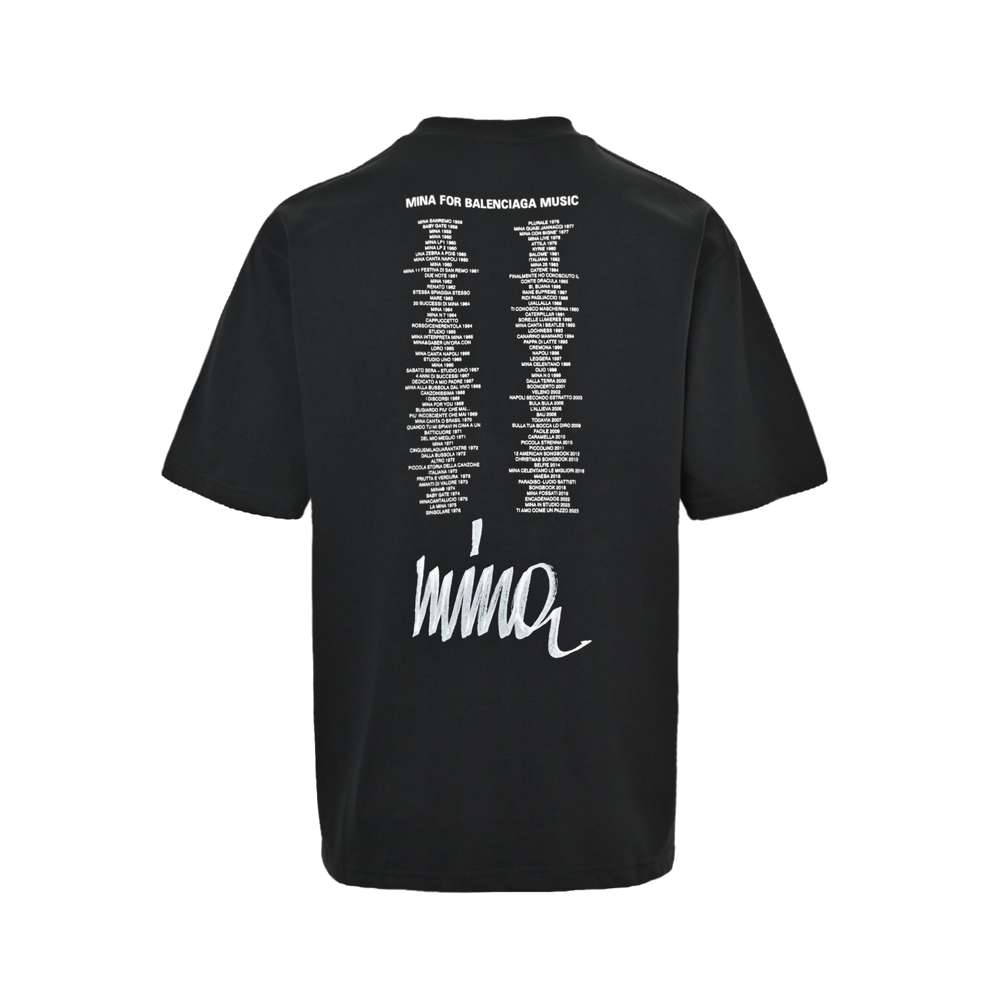 Balenciaga 25ss music series printed short sleeves