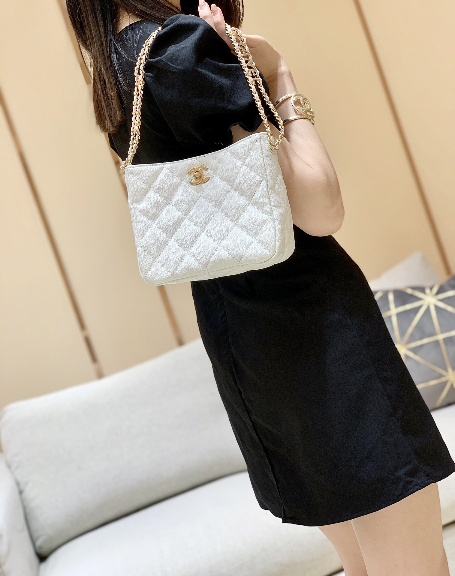 Chanel 2022cc Spring/Summer Collection Hobo Underarm Bag AS3223