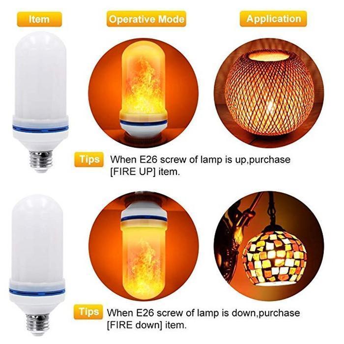 (💥New Year Big Sale💥-50% OFF)LED Flame Effect Light Bulb-With Gravity Sensing Effect (Buy 5 get 3 free+free shipping)