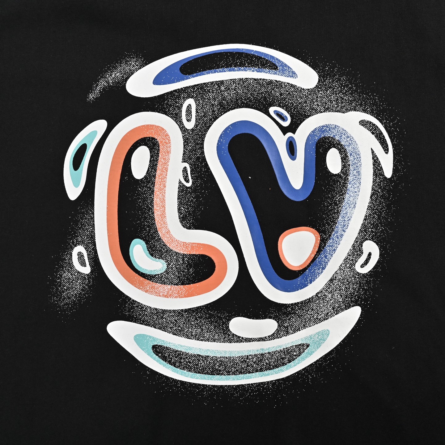 Louis Vuitton 25ss rainbow lettering short sleeve