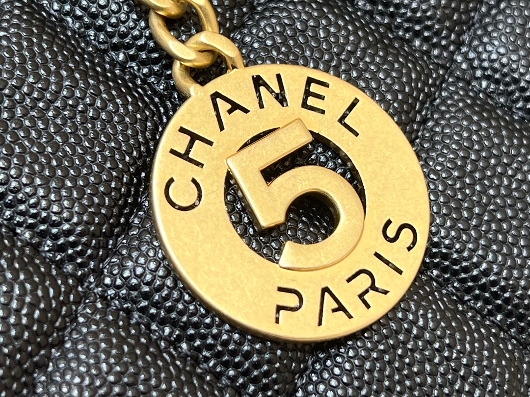 Chanel 23P Spring/Summer Series No. 5 Gold Coin Hobo Hippie Bag 3710