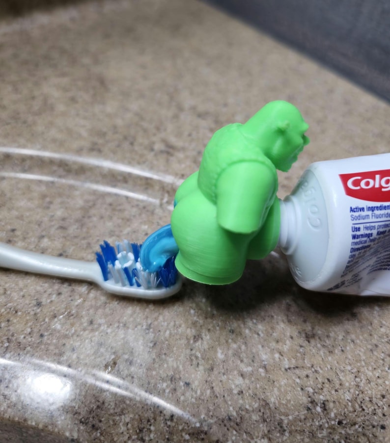 Shrek toothpaste topper