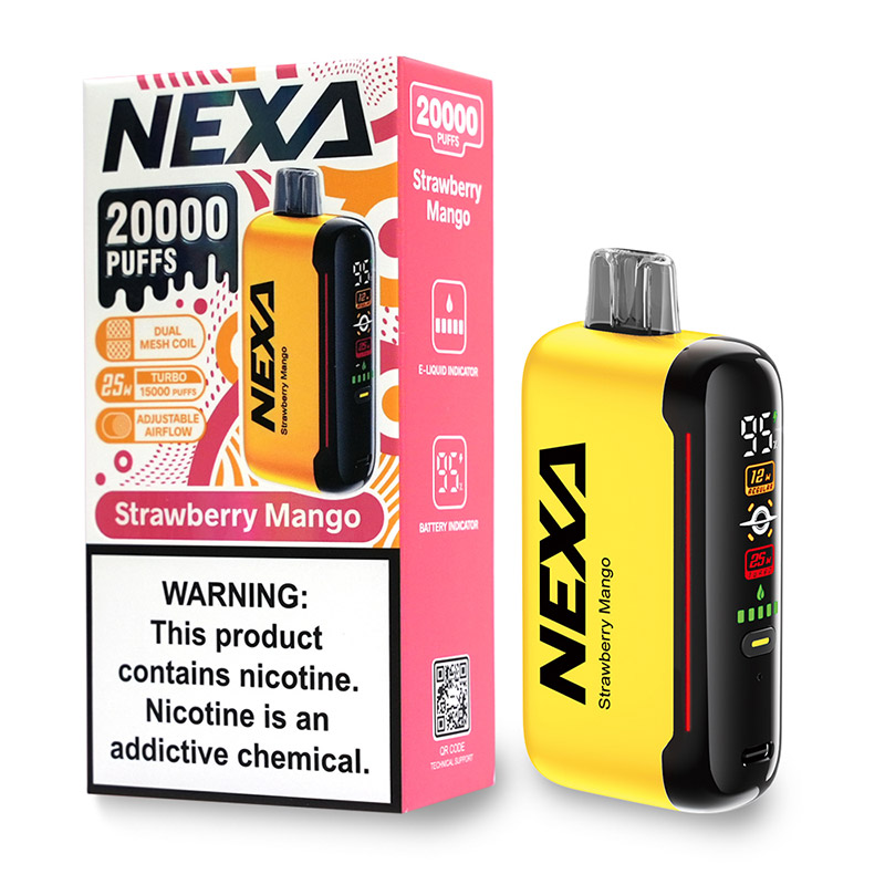 Nexa N20000 Disposable Vape Kit (20K Puffs) -- Strawberry Mango-18724074