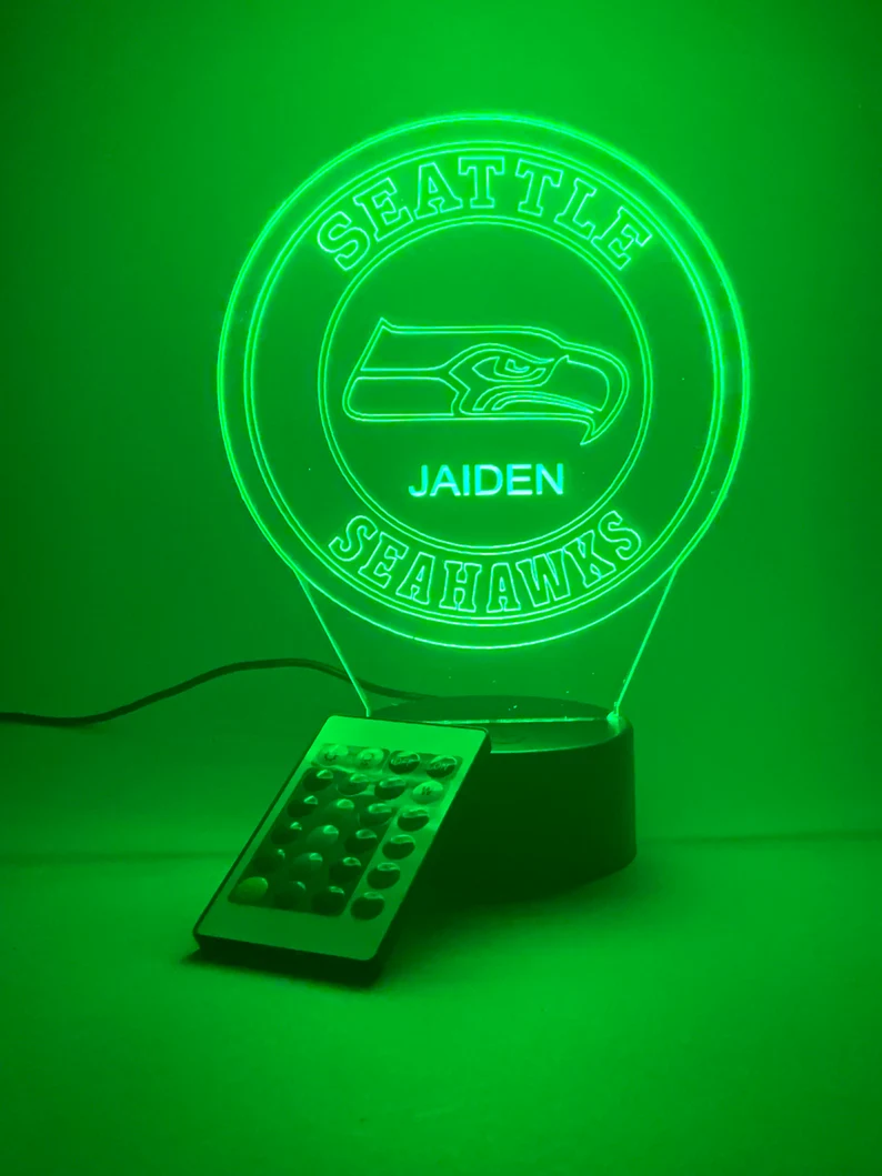 SEATTLE SEAHAWKS 3D LED LIGHT LAMP