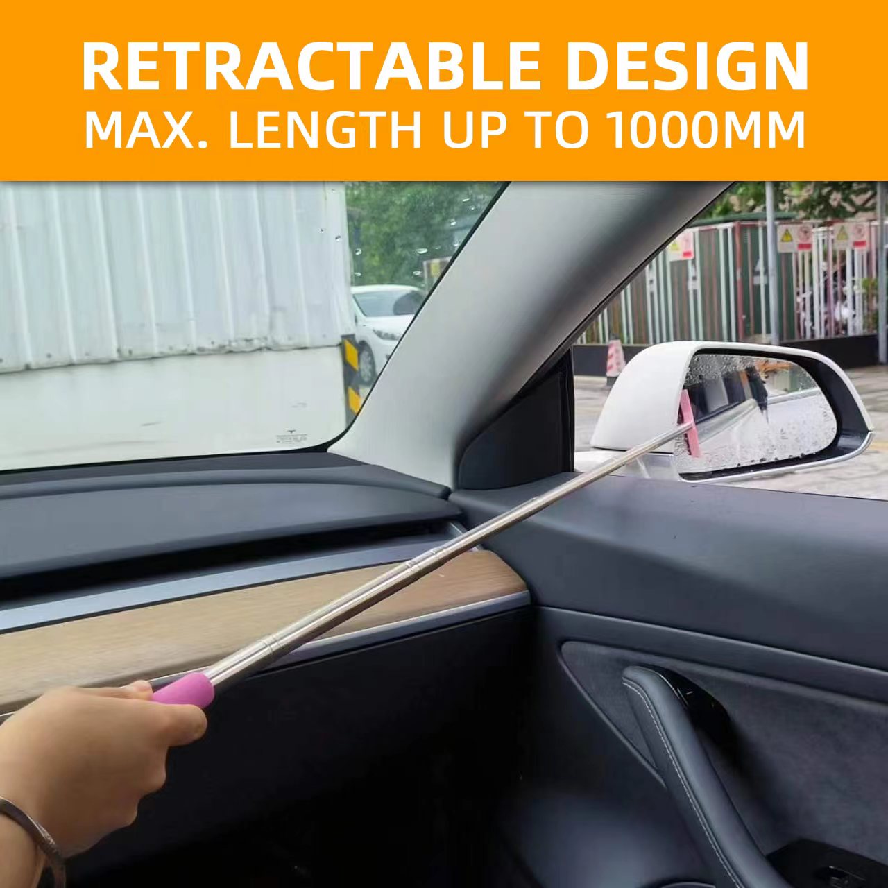 Pink Car Rearview Mirror Wiper