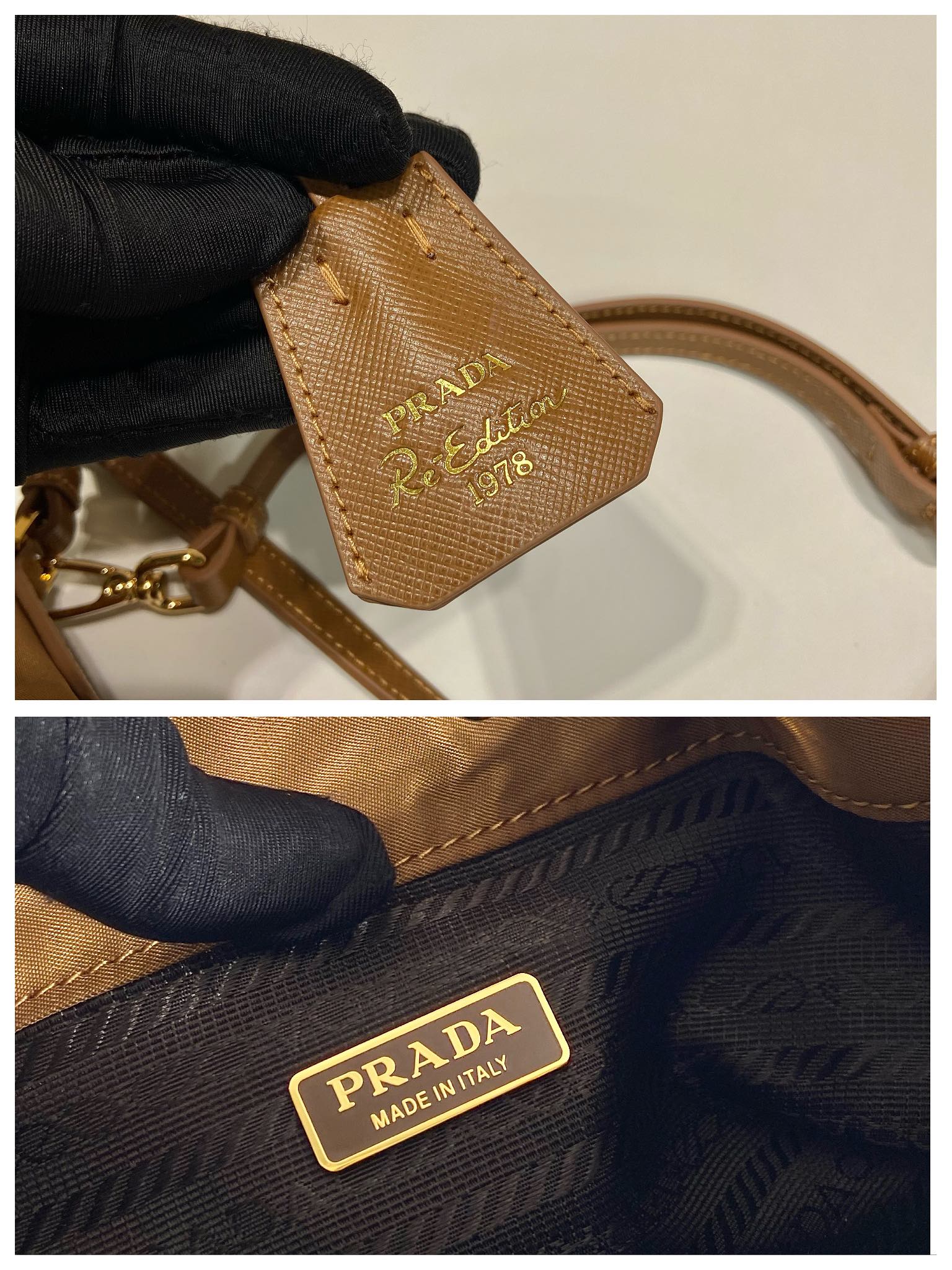 Prada Nylon Bucket Bag 1BE067