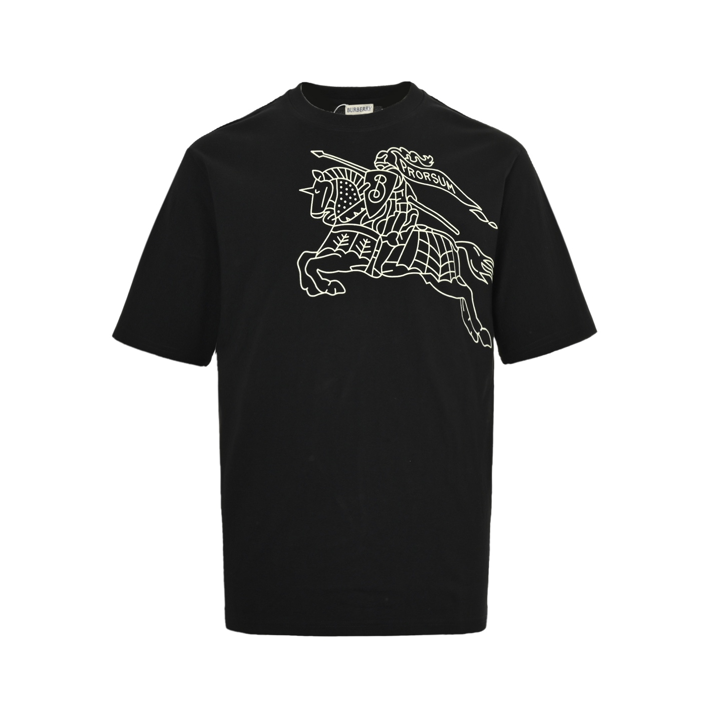 Burberry 25ss line knight horse print short sleeve