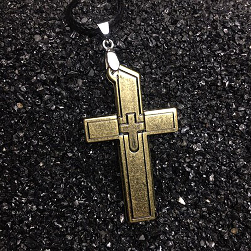 Cross Necklace Pendant Self-Defense
