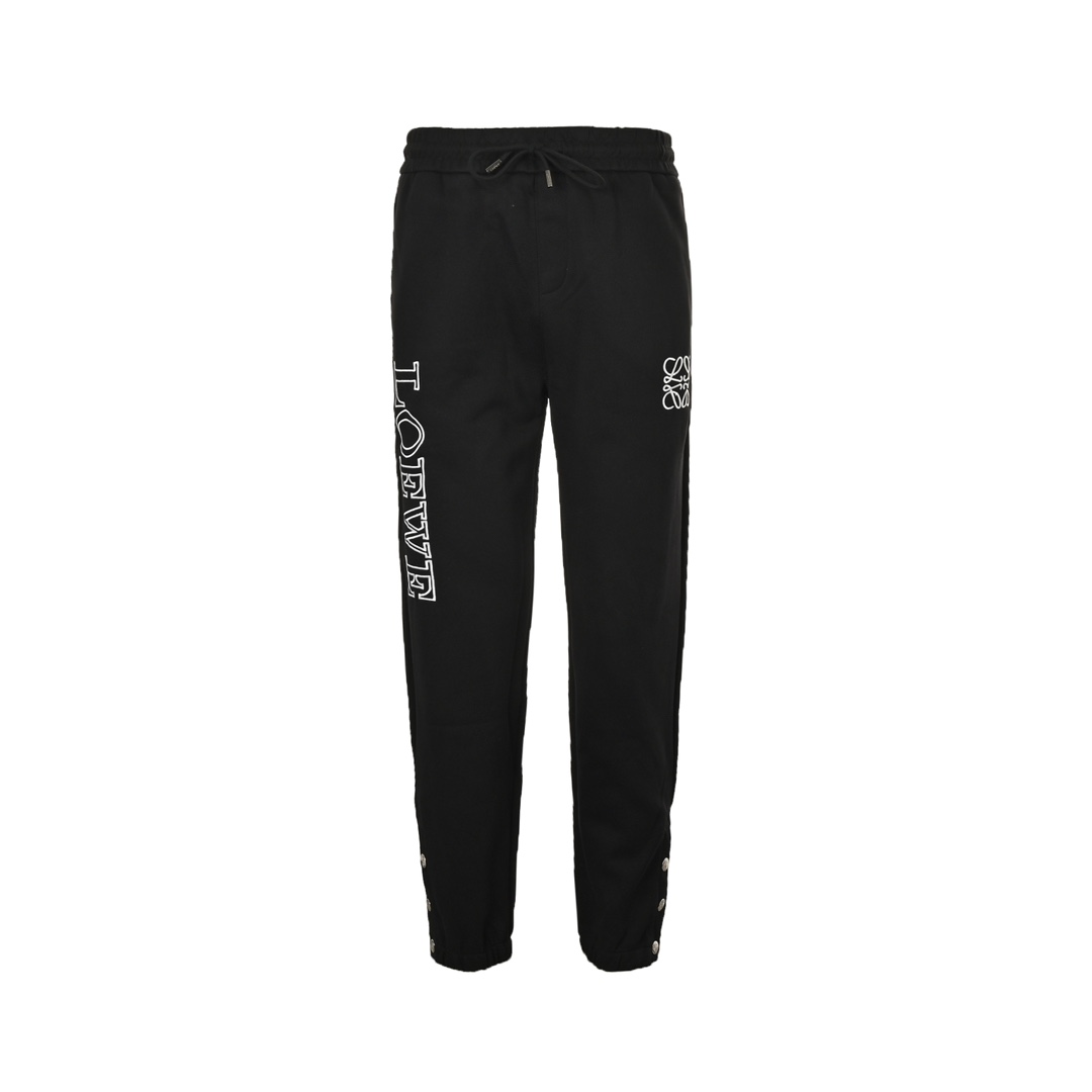 Loewe 24Fw embroidered logo button-down trousers