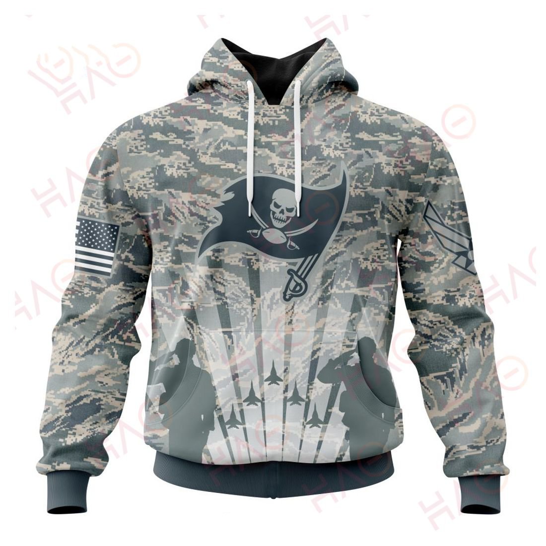 TAMPA BAY BUCCANEERS 3D HOODIE US AIR FORCE
