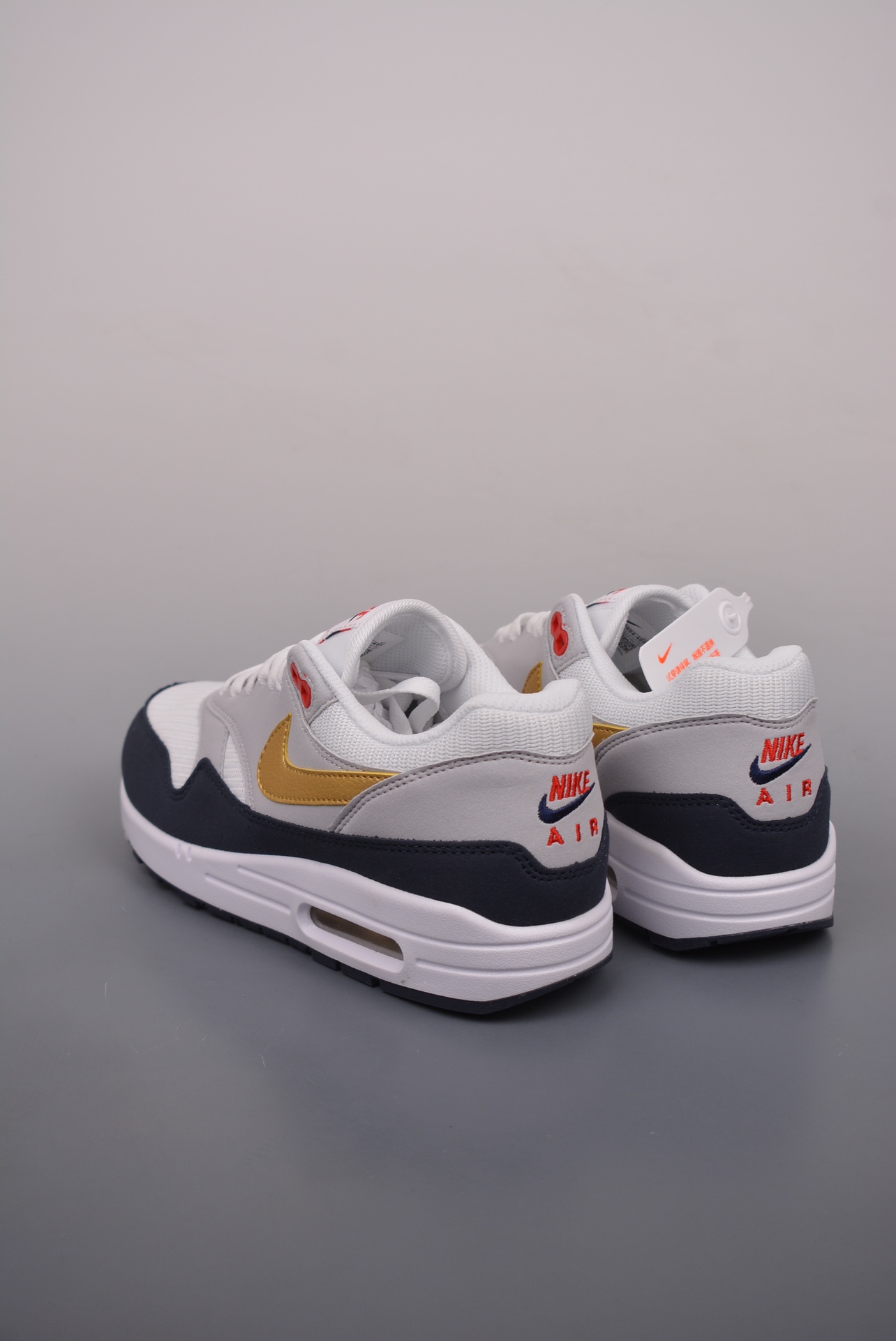Nike Air Max 1 Olympic 2024 first generation series white, gray and blue HM9604-400