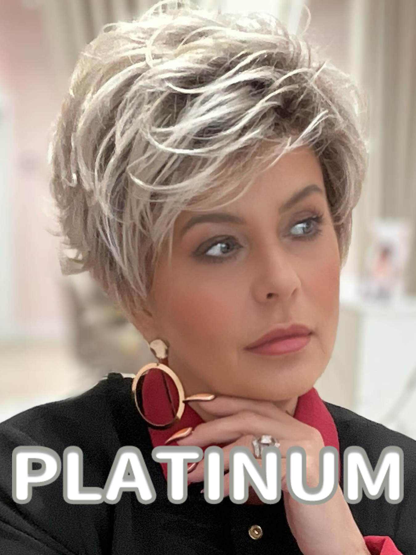 Textured Pixie Wig With Voluminous Layers