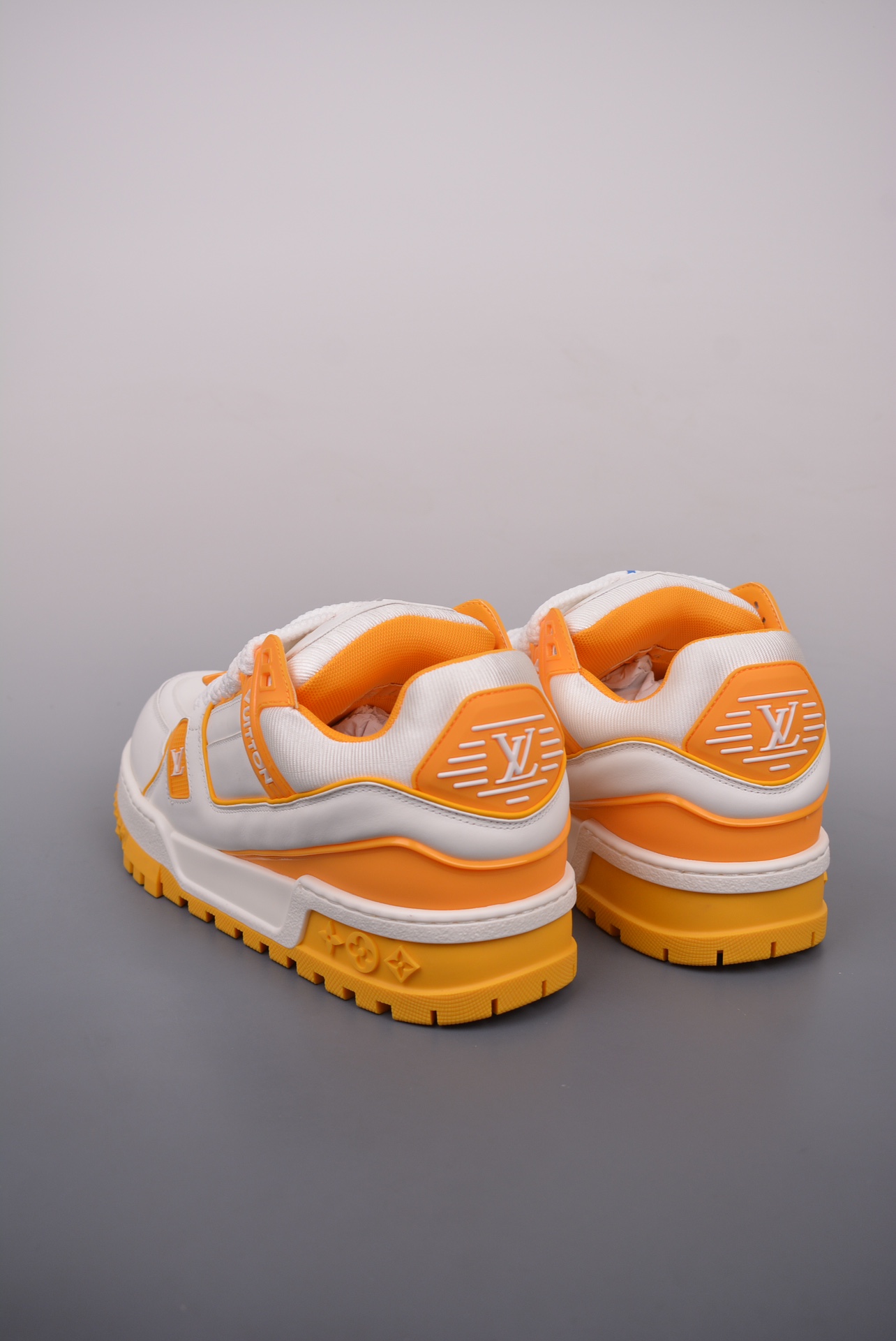 Louis Vuitton Trainer Maxi Low Sneaker white and yellow 1ACPQL
