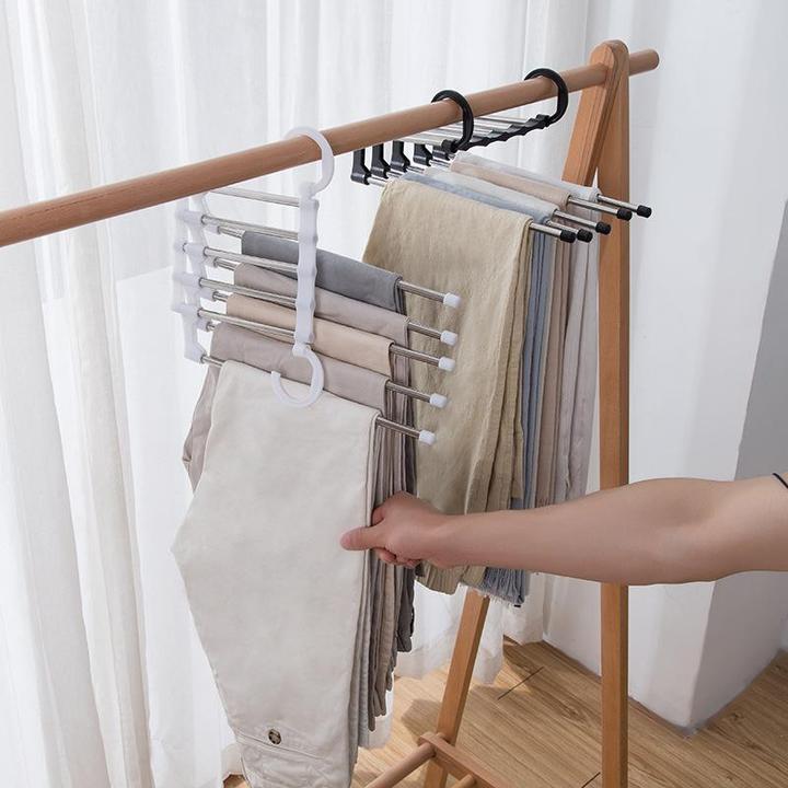 🔥48% OFF THIS HOUR🔥5 in 1 Anti-wrinkle Magic Pants Rack