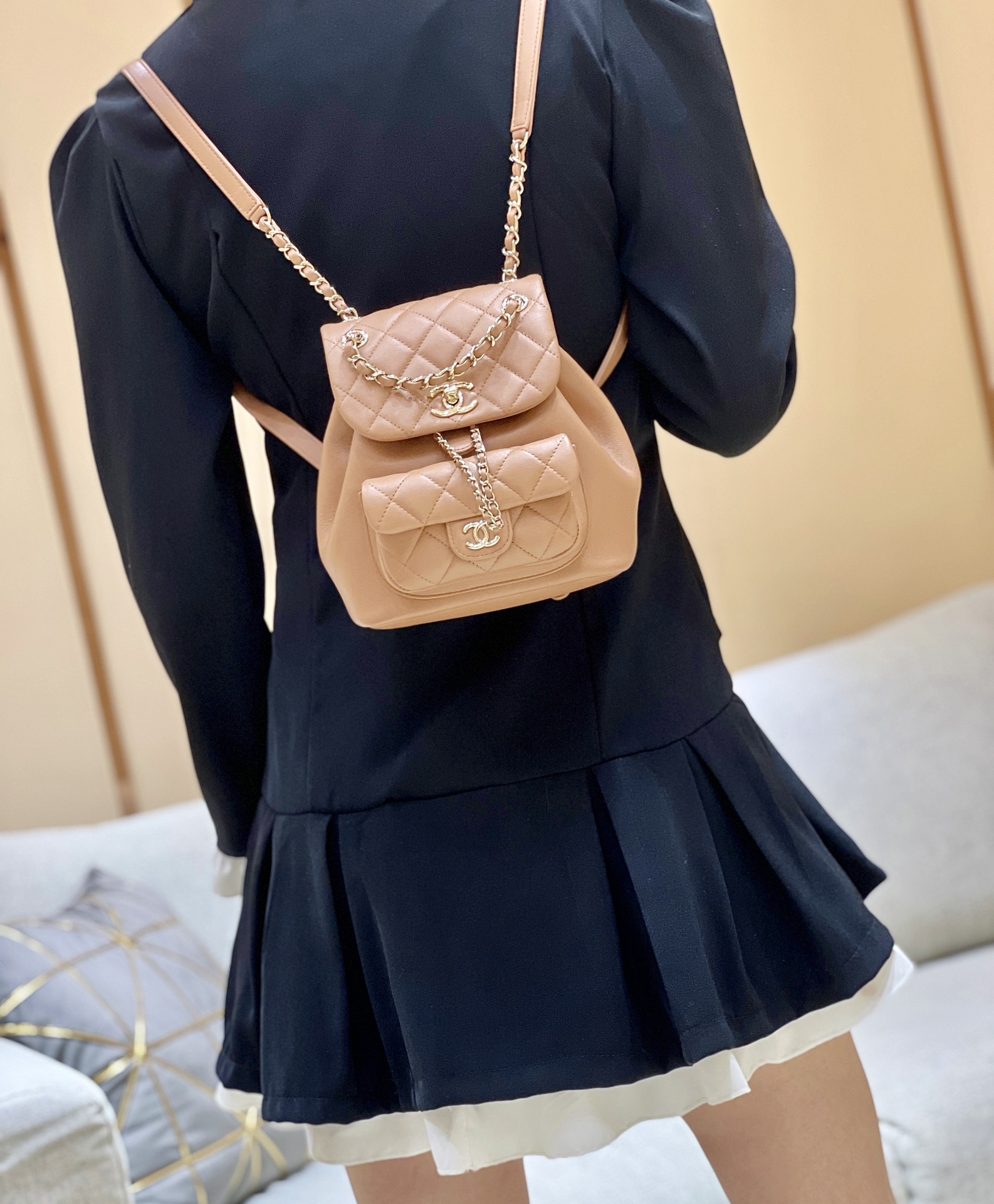 Chanel 24S duma small backpack AS2908