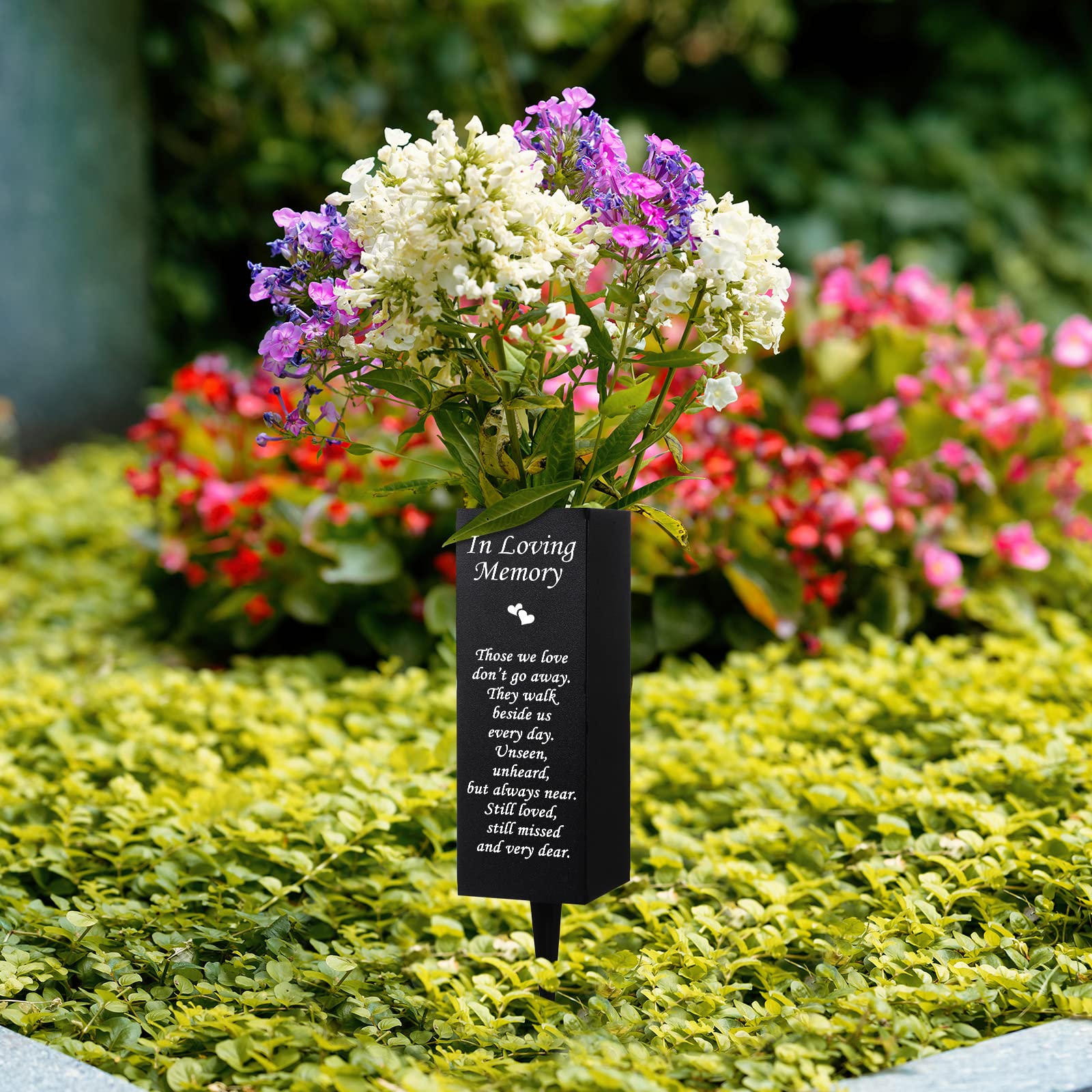 Paradise Metal Memorial Vase