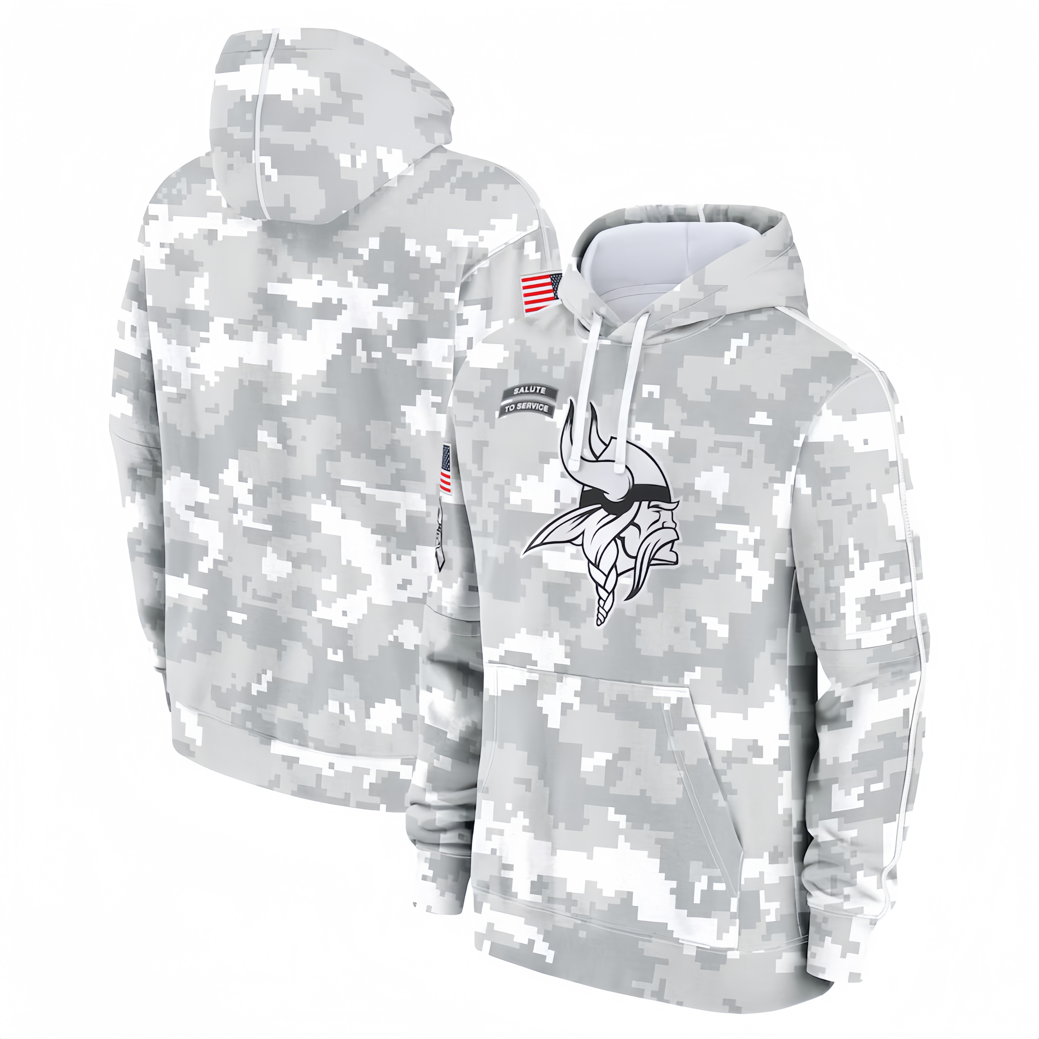 MINNESOTA VIKINGS HEAVYWEIGHT HOODIE VETERAN01