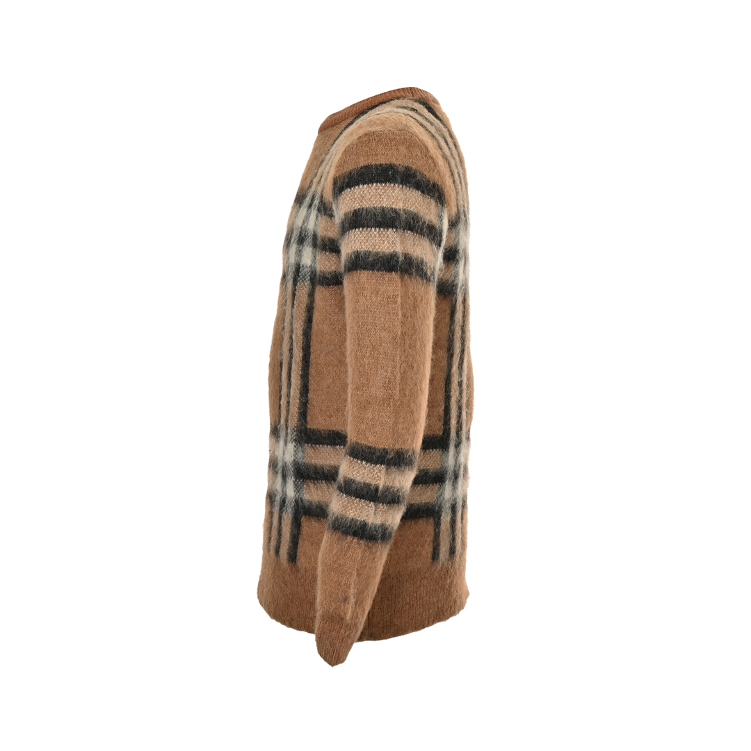 Burberry 24Fw Classic Check Mohair Sweater