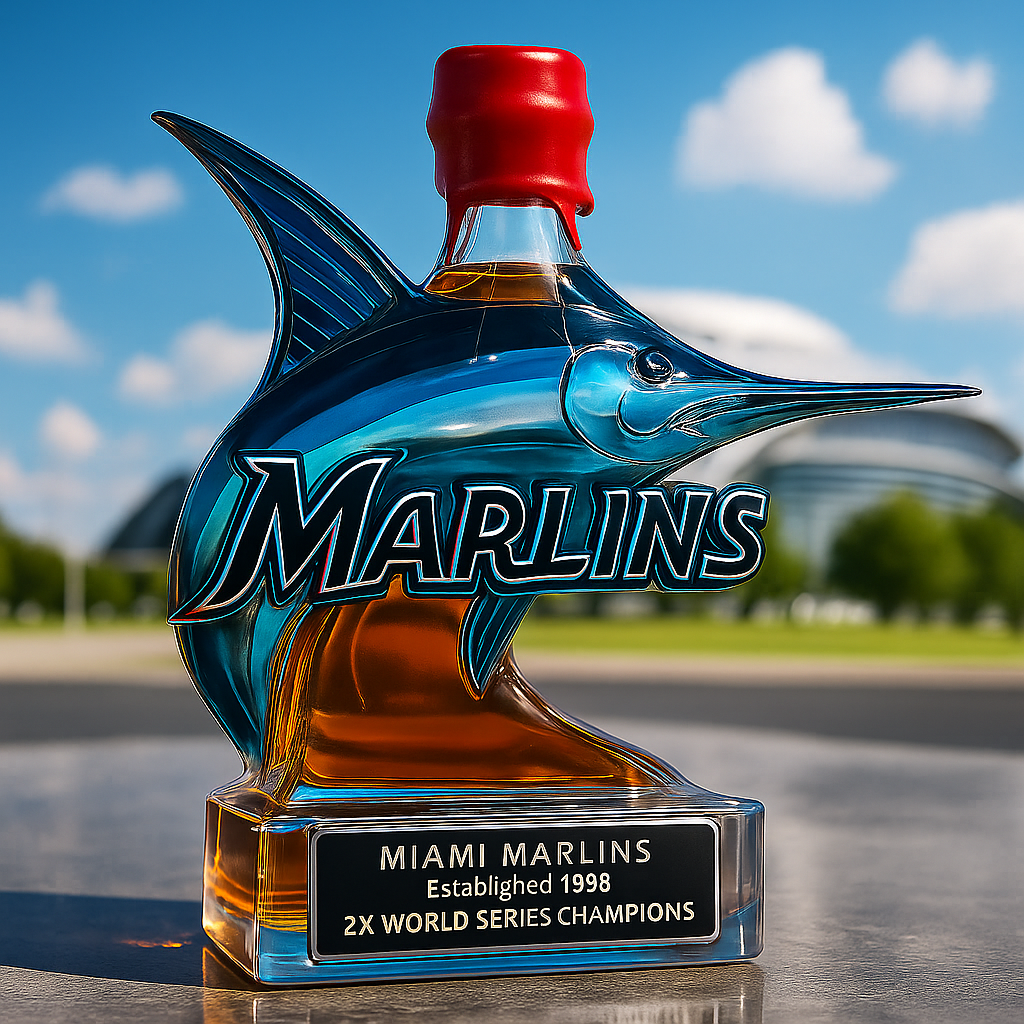 Miami Marlins Commemorative Whiskey Bottle