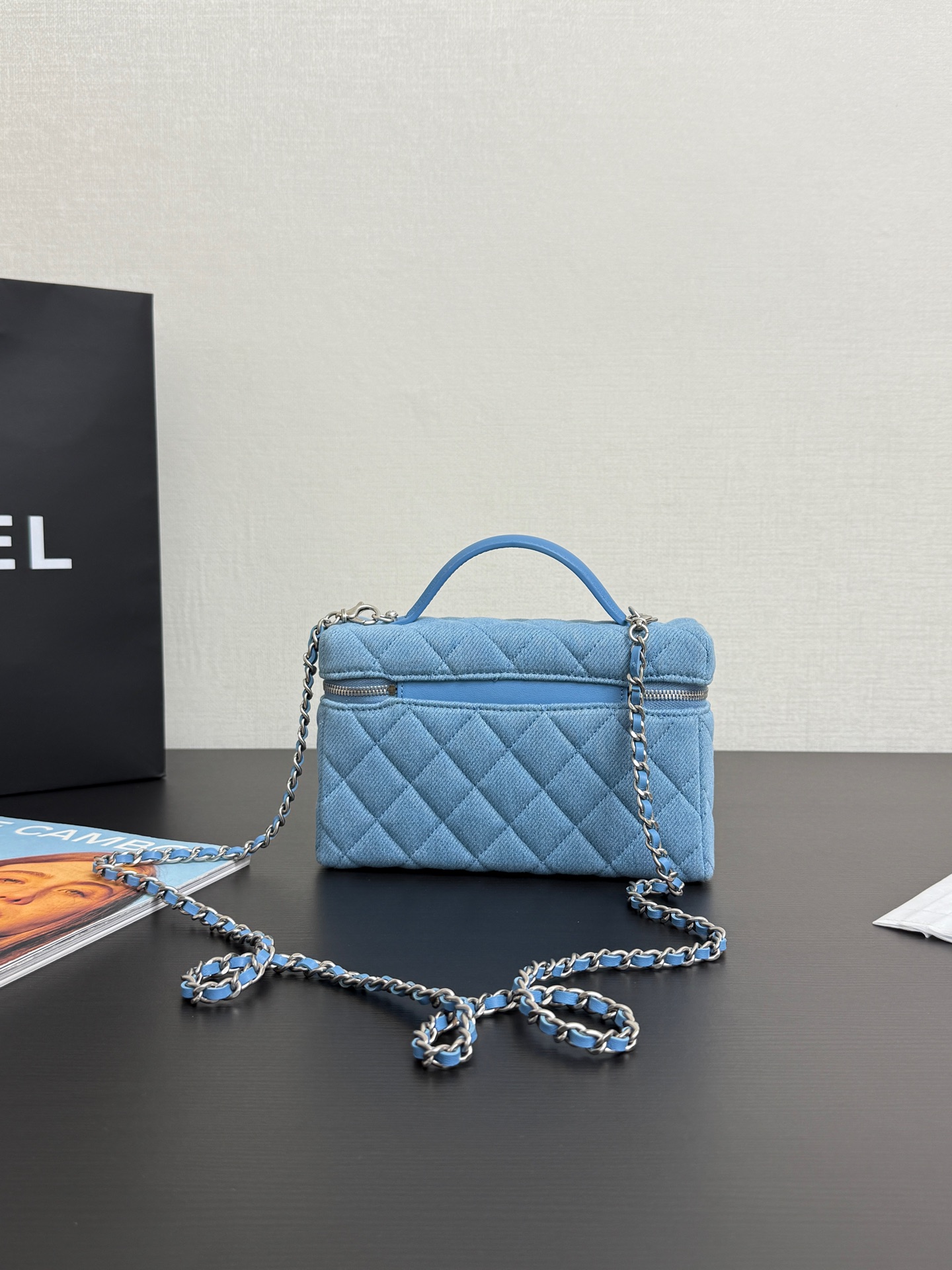 Chanel 25C LP Box Bag Light Denim