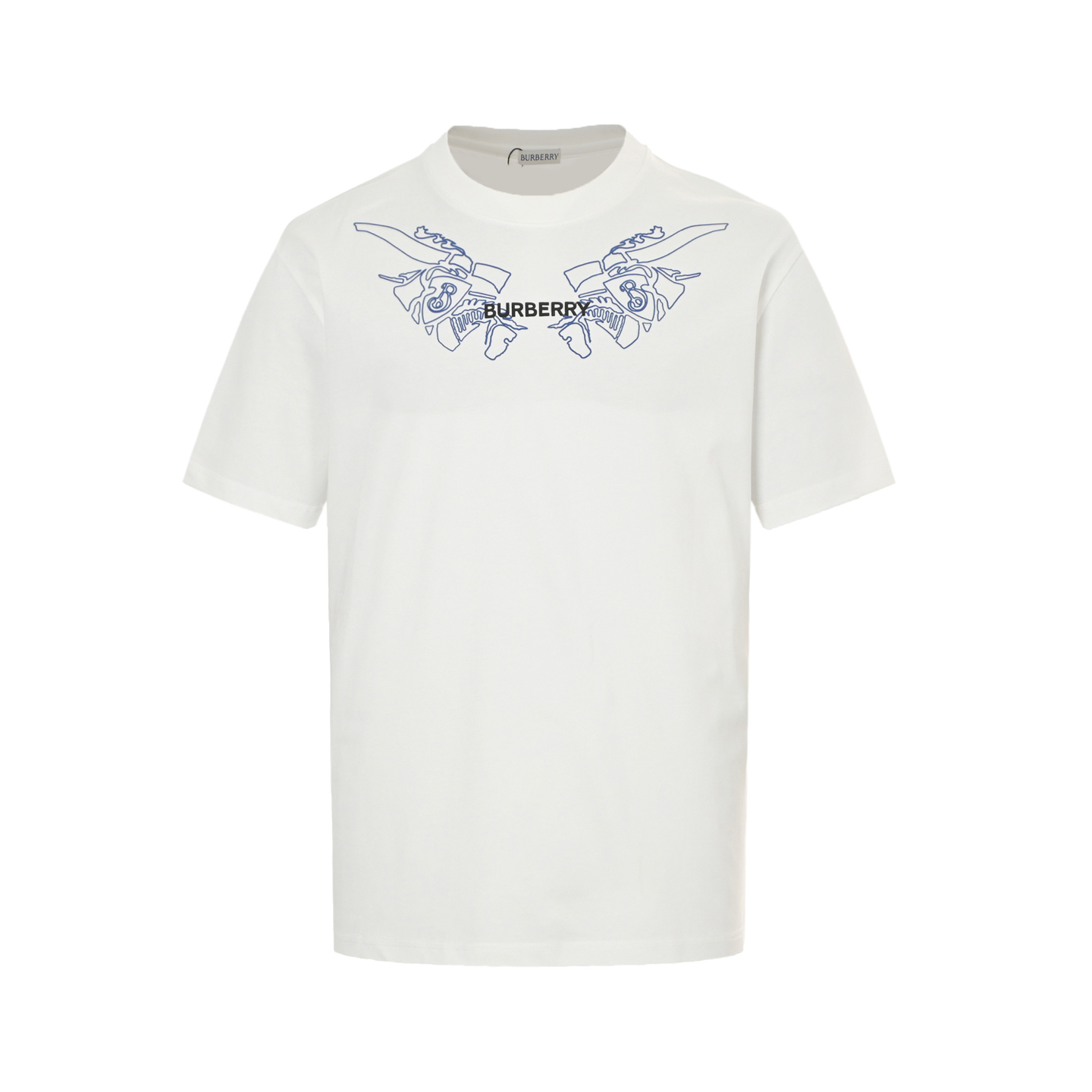 Burberry 25ss collar knight horse print short sleeve