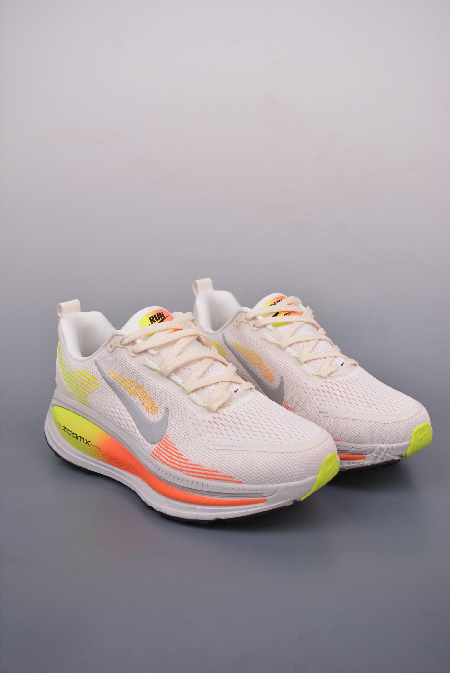 Nike Vomero 18 ZoomX running shoes off-white fluorescent yellow HQ2157-003