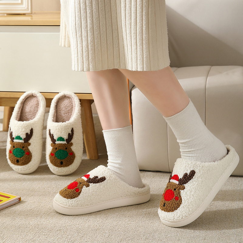🔥Last Day Sale-48% OFF🎁Women Fluffy Christmas Shoes-BUY 2 FREE SHIPPING