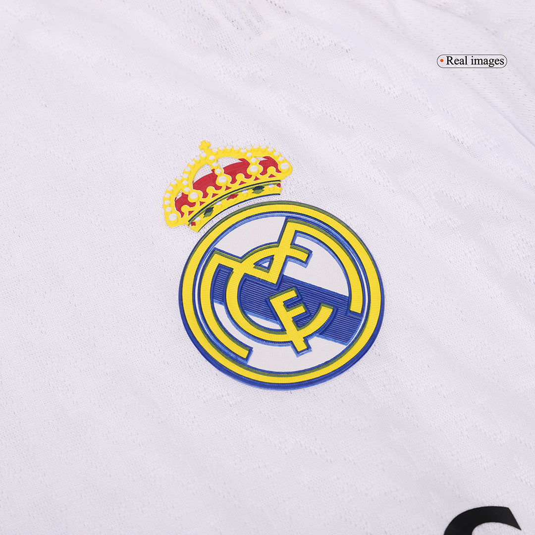 Authentic Real Madrid long-sleeved home football shirt 2024/25