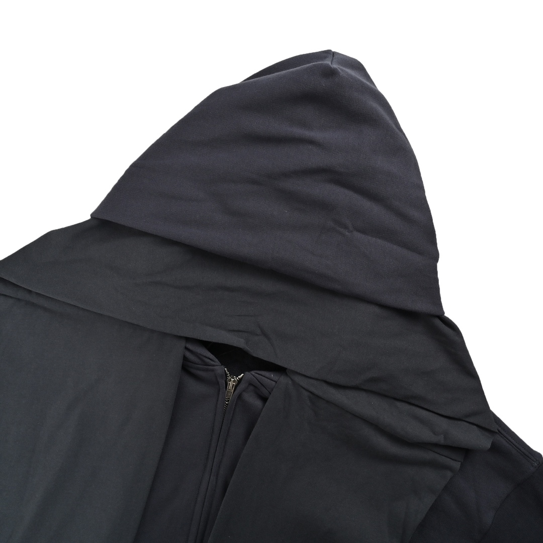Balenciaga 24Fw heavy-duty faux two-piece zipper jacket