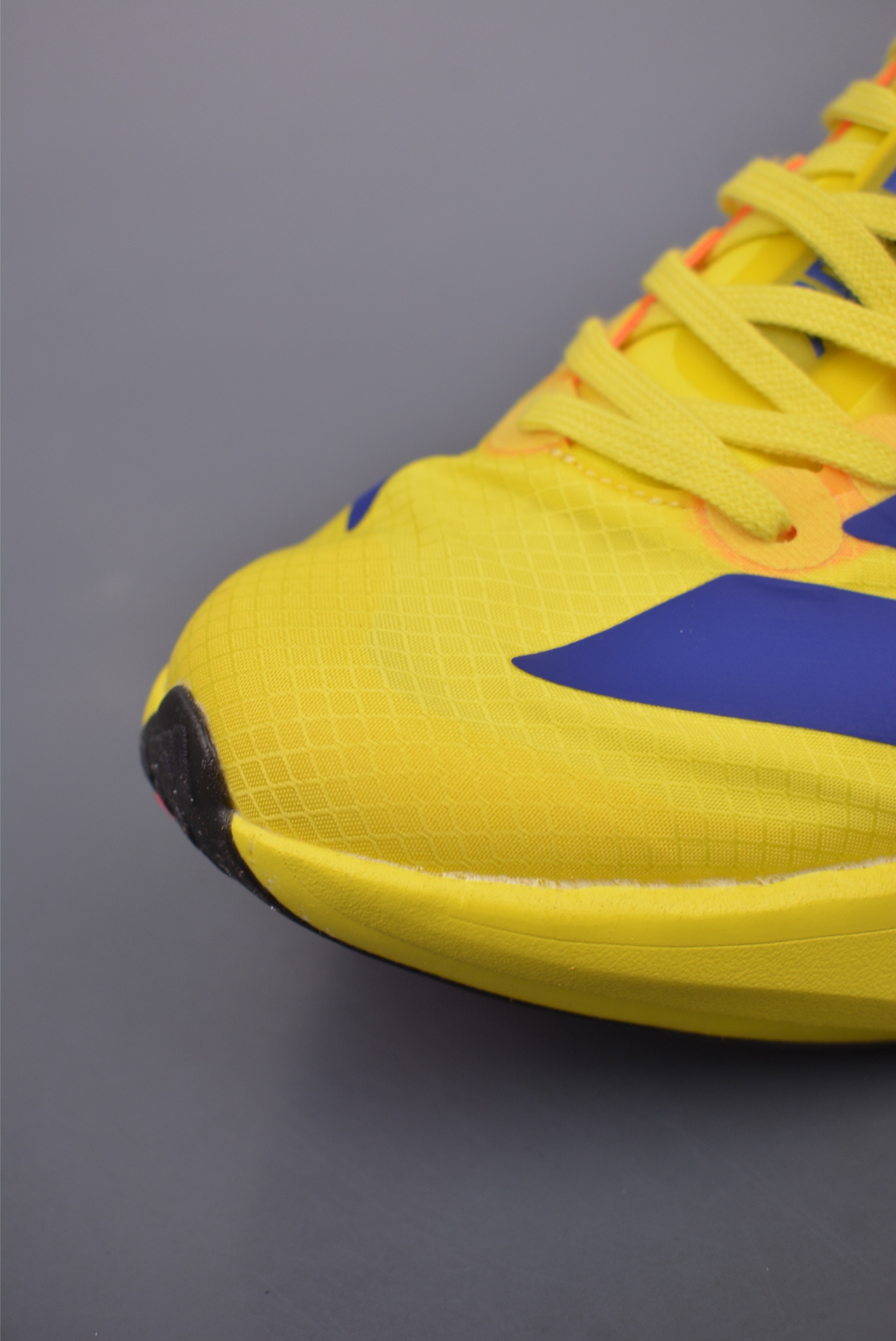 Adidas adizero adios pro evo 4 net weave bright yellow blue JR6373