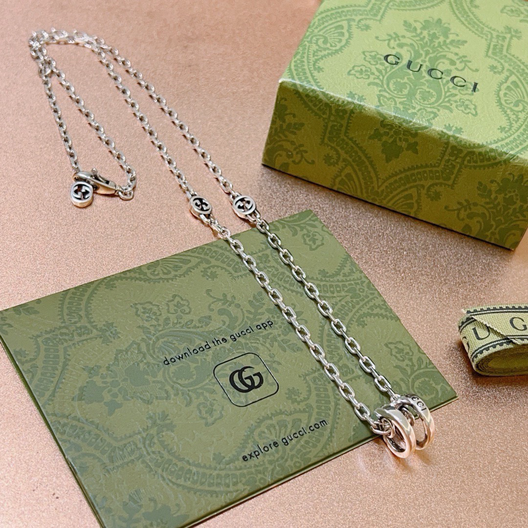 Gucci Anger Forest Series GG Chain Vintage Necklace