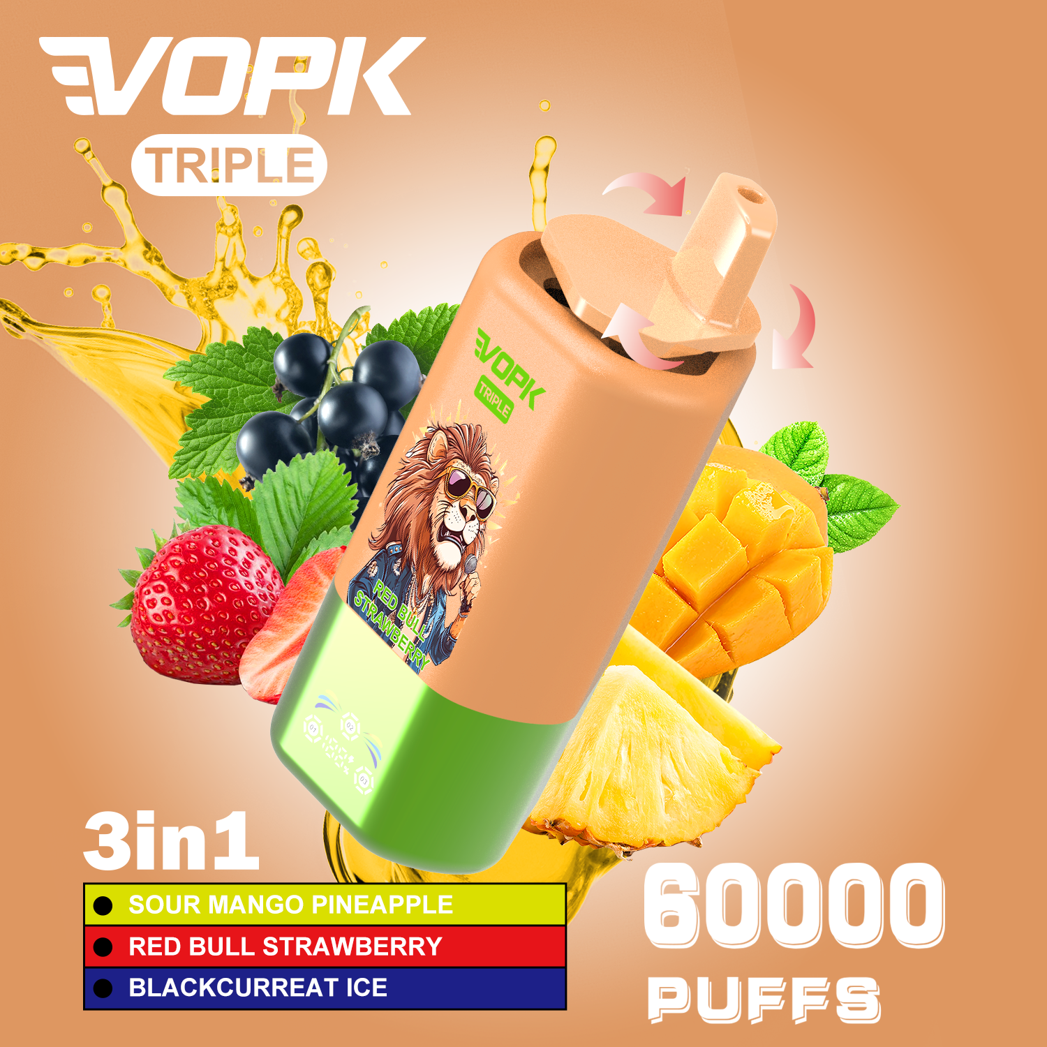 New! 3 In1 | 60000 Puffs