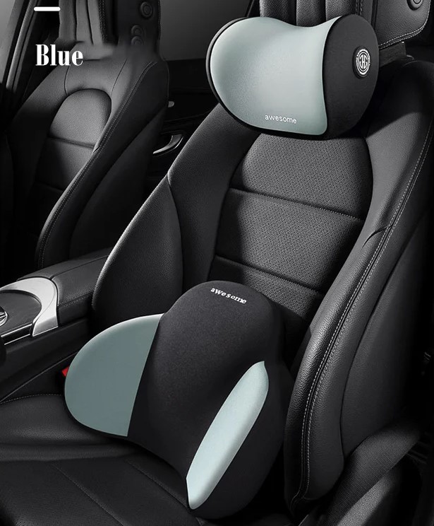 (🔥Last Day Promotion-SAVE 50% OFF)🚗Car Neck Protector Memory Foam Headrest and Lumbar Support-BUY 2 GET 10% OFF & FREE SHIPPING