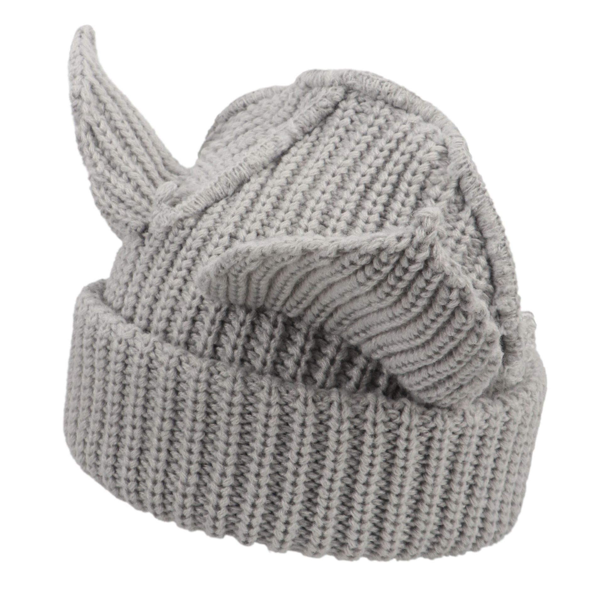 Fashion adult Hot Sale Lady Devil Ears thicken all acrylic knit hat