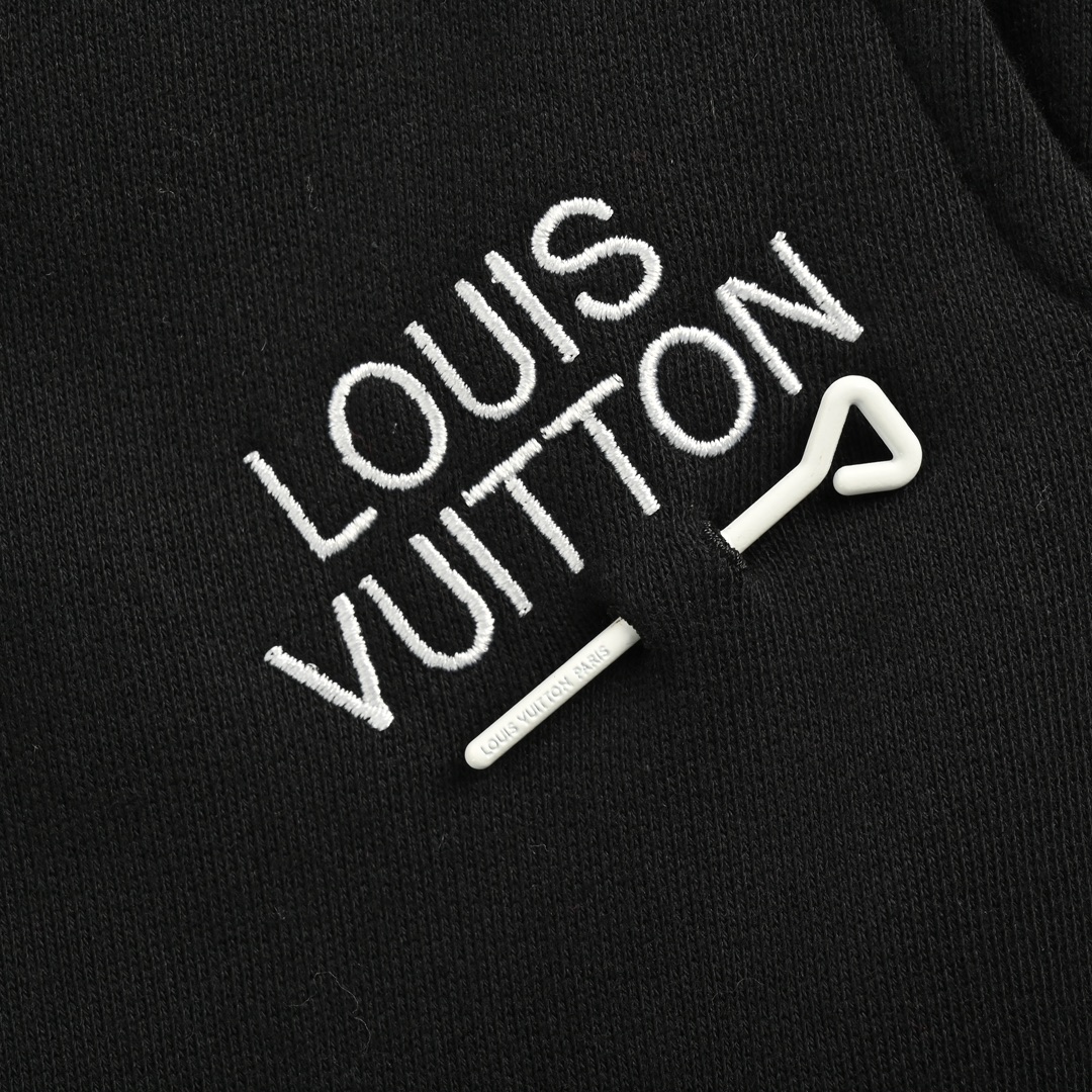 Louis Vuitton 23Fw pin-embroidered lettering cuffed trousers