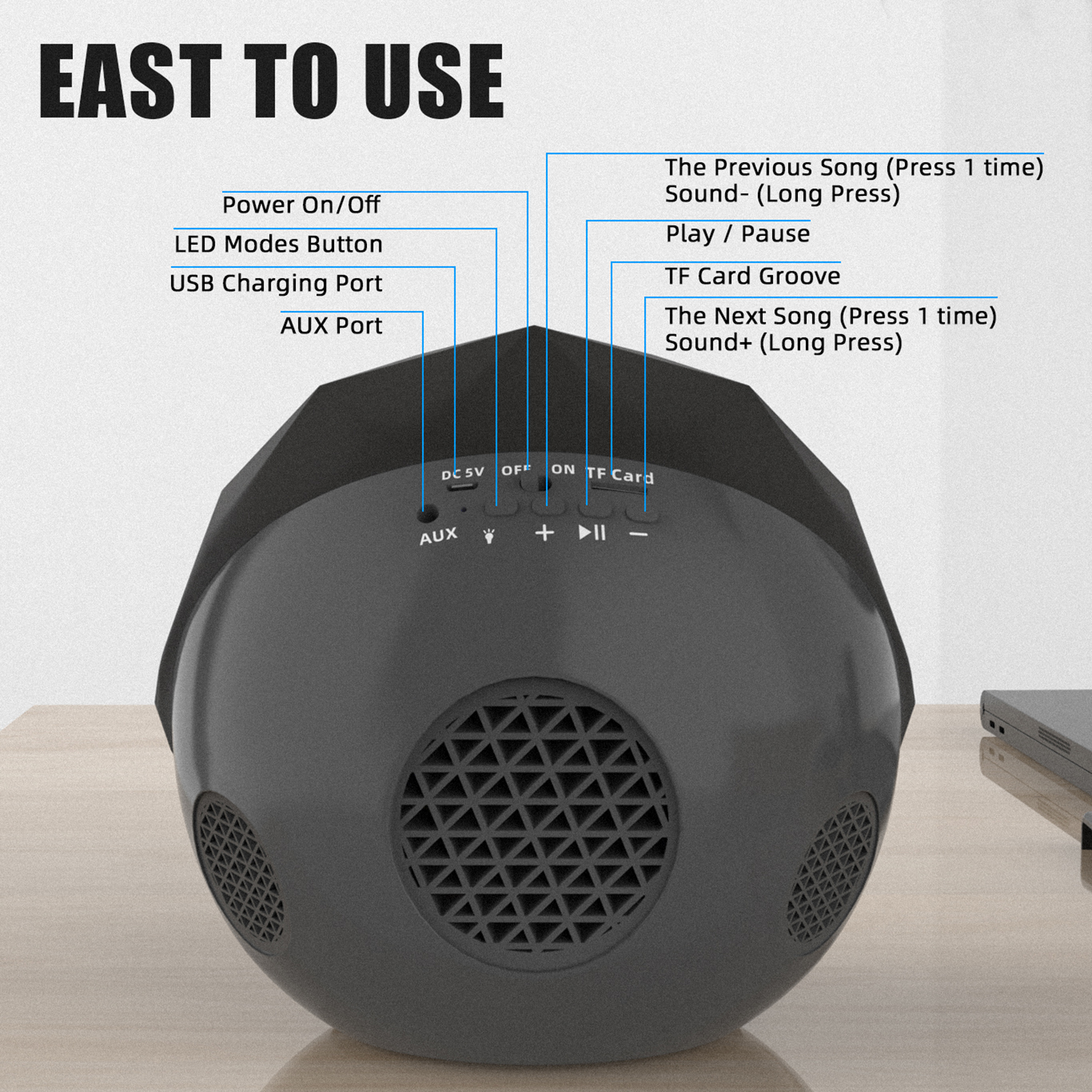 crystal ball speaker bluetooth