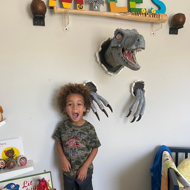 Bursting Through Wall Dinosaur