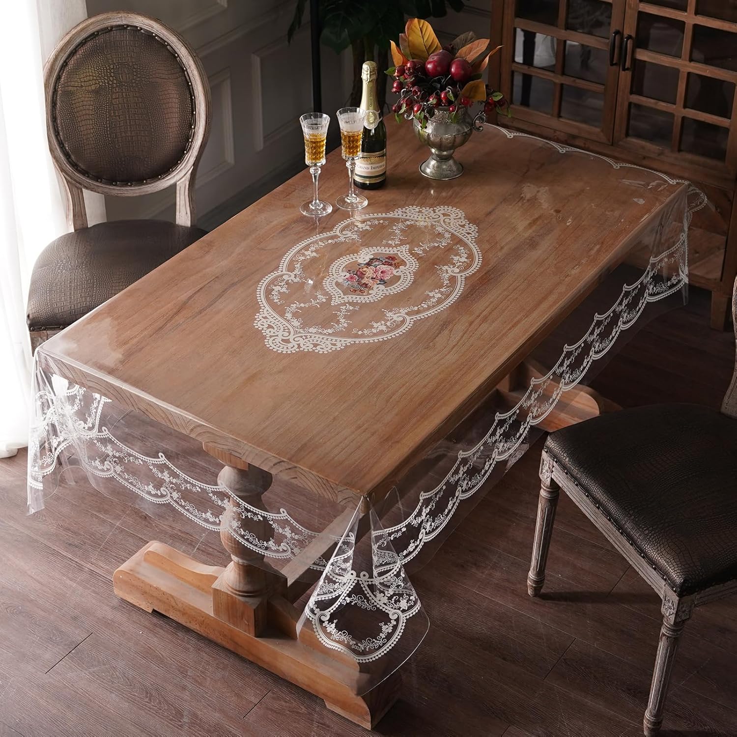 🔥ON SALE ALERT!🔥Clear Table Cover Protector Oil Spill Proof Vinyl PVC Tablecloths
